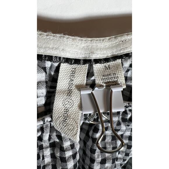 Treasure & Bond Women's Black Gingham Off The Shoulder Dress Convertible Medium - Picture 8 of 9